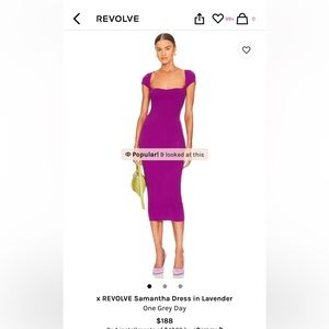 One Grey Day Samantha Dress in Lavender